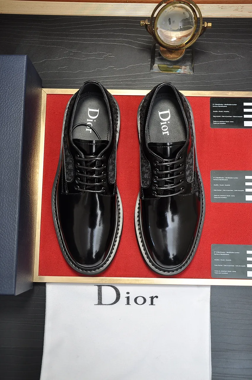 Men's shoes 💰680💶[Dior] (water-dyed cowhide lining) Dior original 1:1 high-quality factory, imported original materials, imported raw cowhide, water-dyed cowhide lining, original TPU outsole, code number: 39-44 (38.45 custom-made)